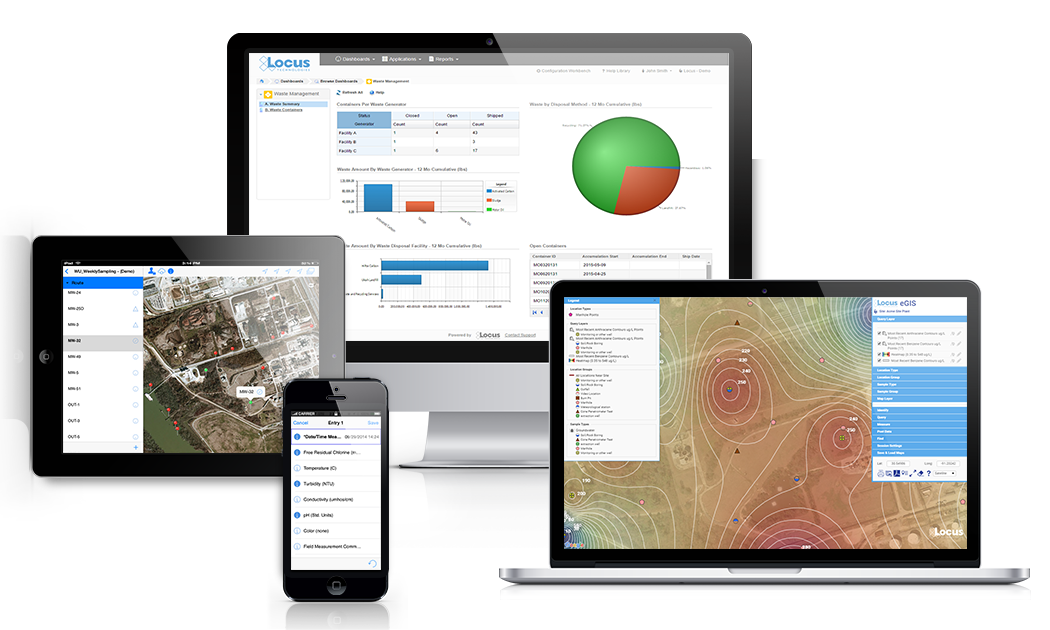 Locus EHS software makes environmental data management easy on any device.