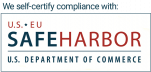 Safe Harbor certification logo from U.S. Department of Commerce