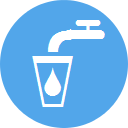 Drinking water icon