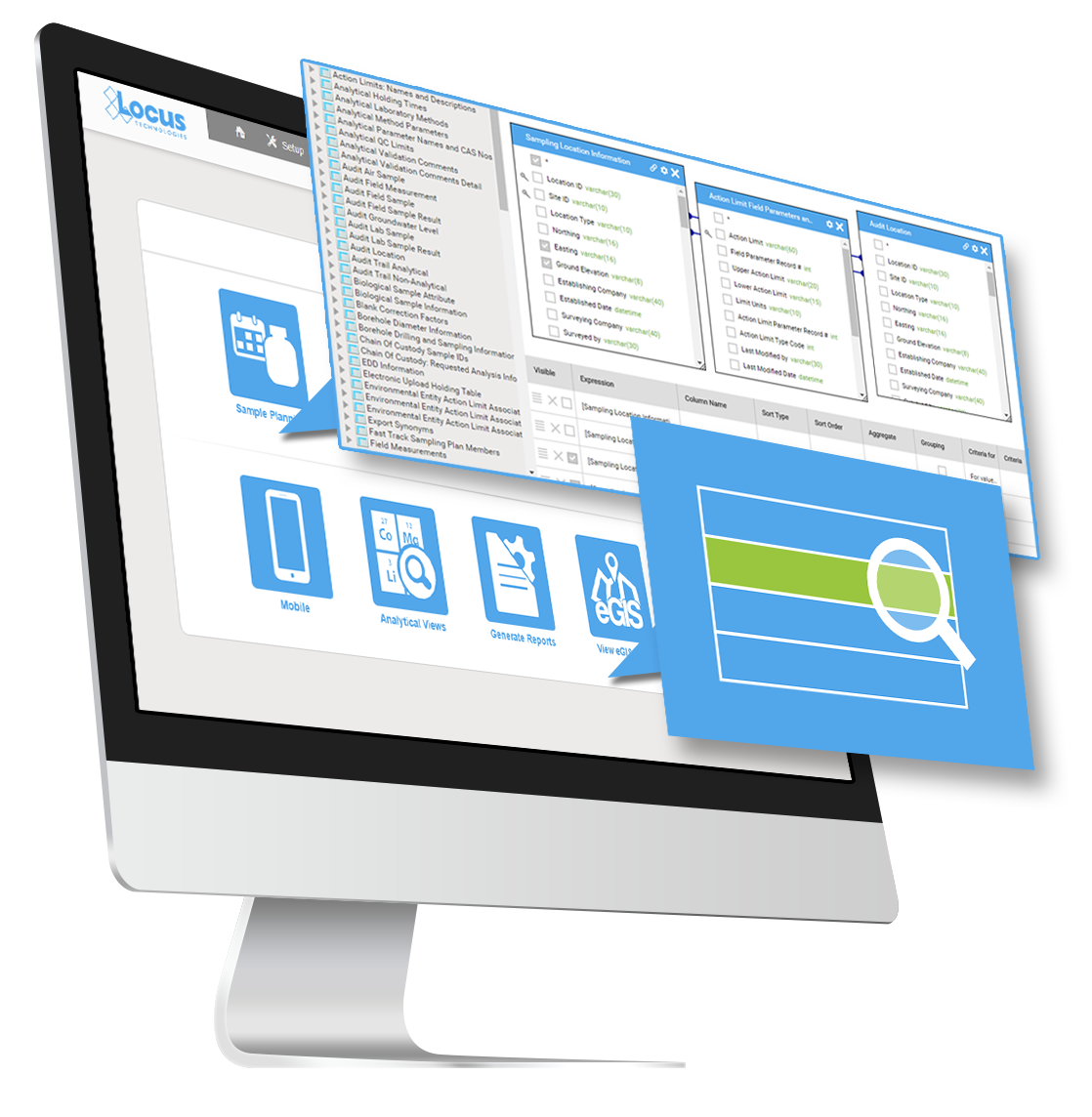 Query Builder in Locus EIM