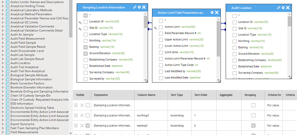 Locus EIM - Query builder