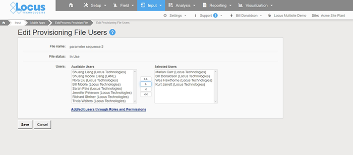 Locus Mobile - Multi users