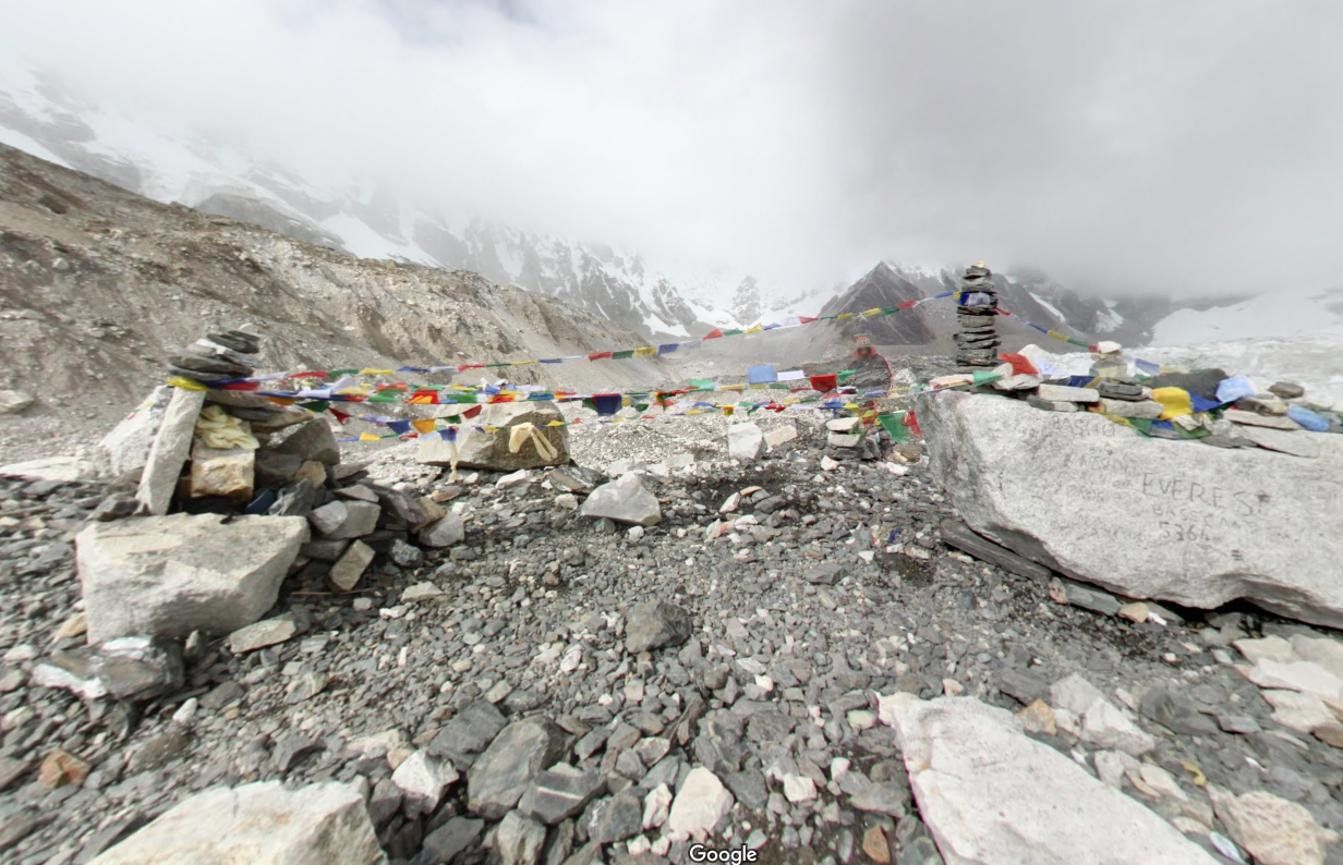 South Base Camp, Mount Everest, Google StreetView