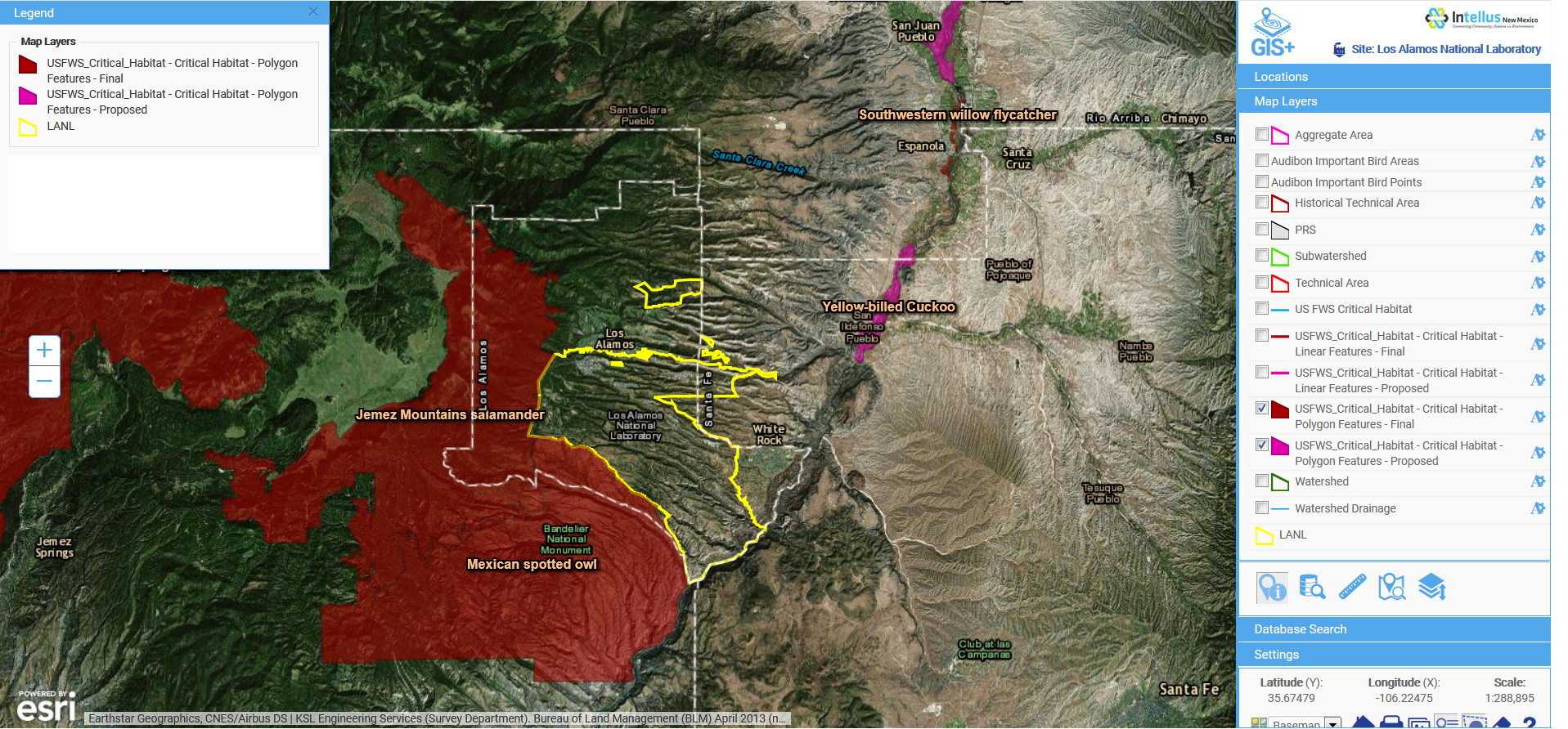 Intellus GIS+ Map