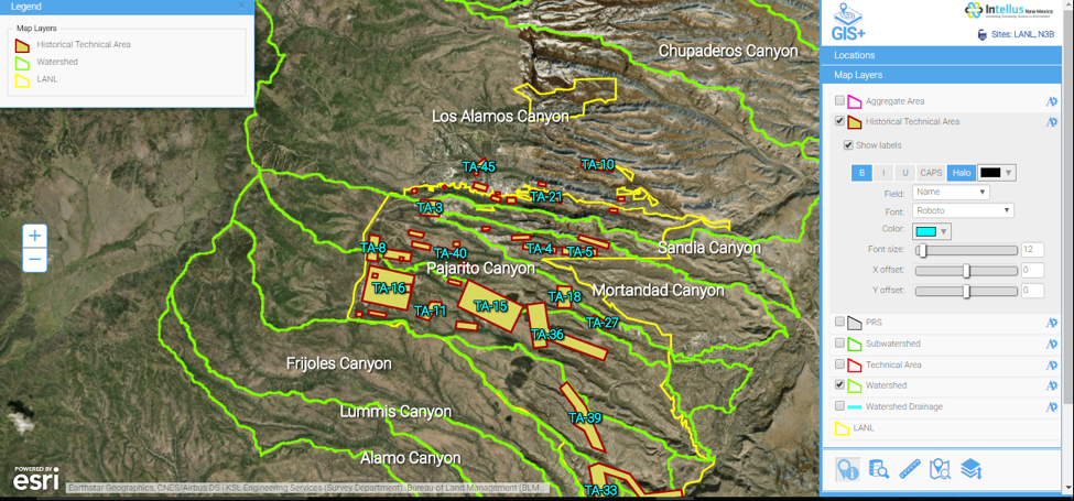 GIS+ - Intellus - historical buildings and watersheds