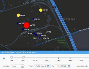 Locus GIS+ time slider