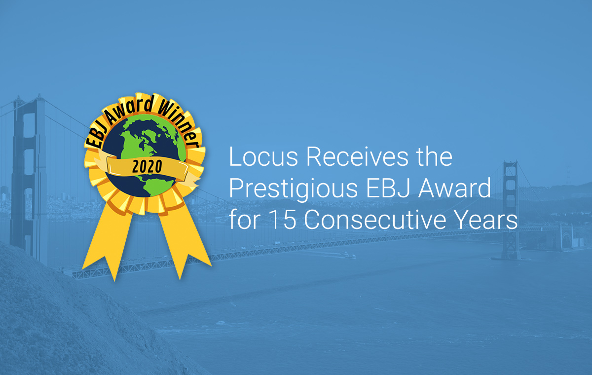 Locus receives 15th consecutive EBJ Award