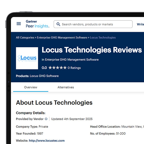 Locus EHS software reviews on Gartner Peer Insights platform.